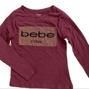 Girls BEBE Sparkle Care Top